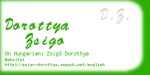 dorottya zsigo business card