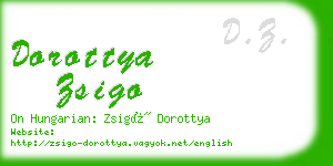 dorottya zsigo business card